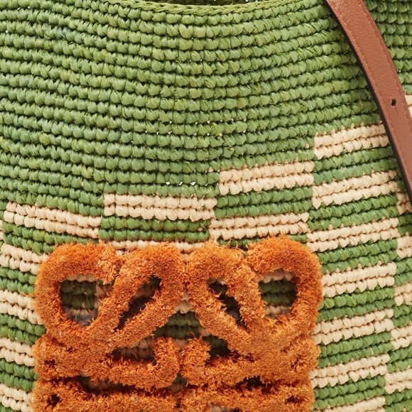 LOEWE Multicolor Raffia Slit Rainbow Anagram Bag - Picture 5 of 8